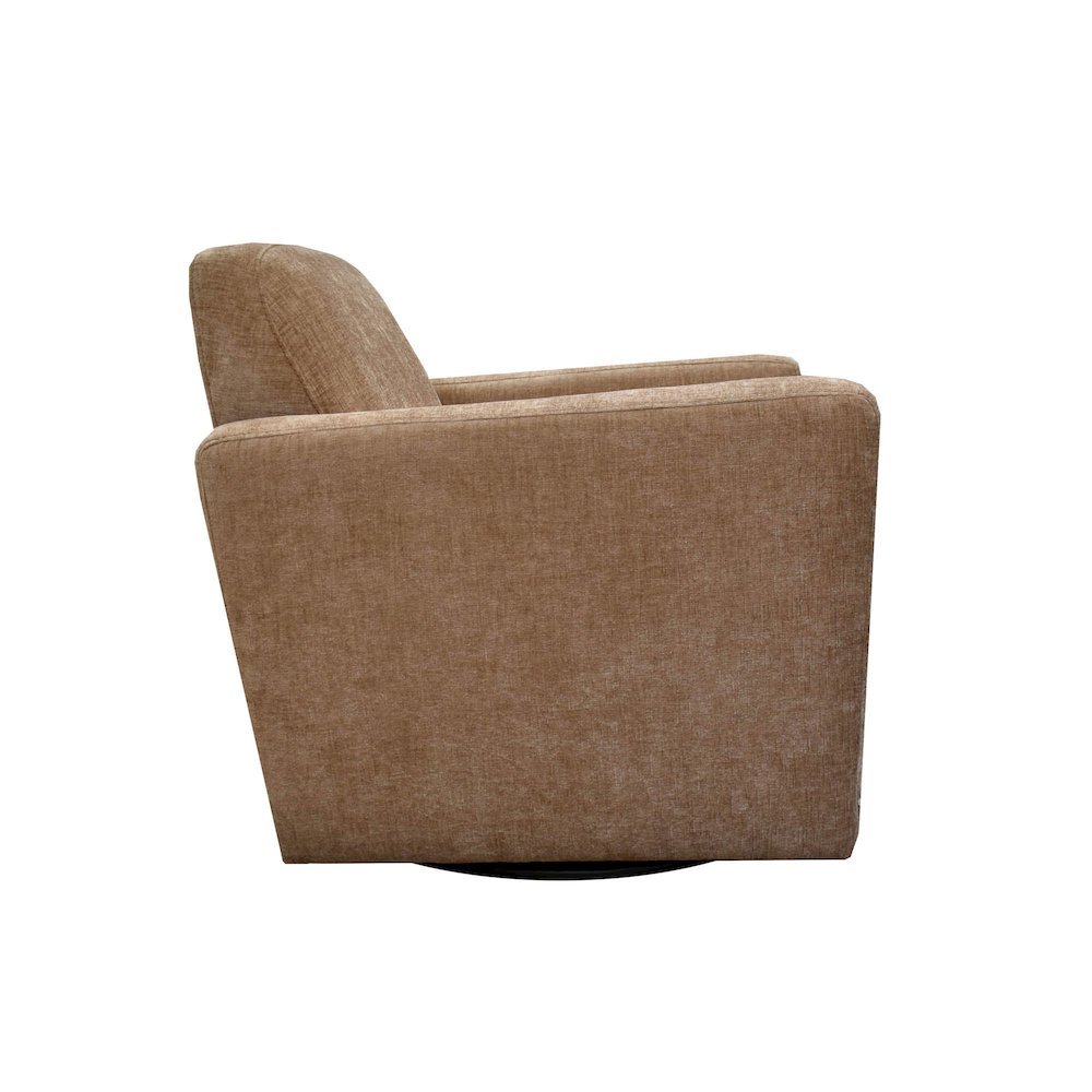 Cooper Swivel Club Chair - Latte Chenille. Picture 5