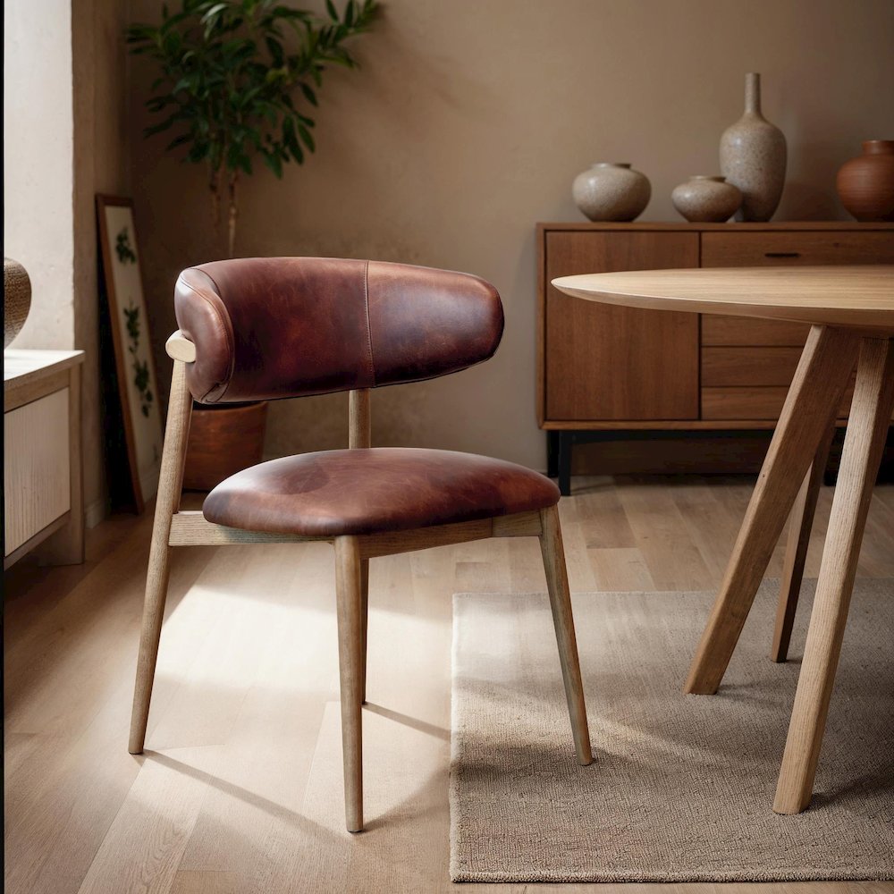 Milo Dining Chair - Tobacco. Picture 8