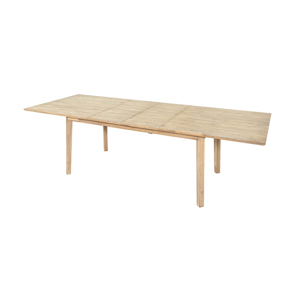 Gia Extension Dining Table 71/102" - Light Driftwood. Picture 6