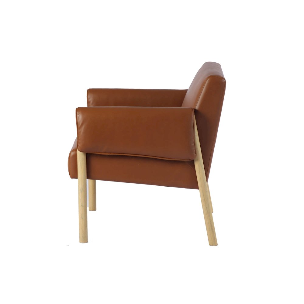 Forest Club Chair - Saddle. Picture 5