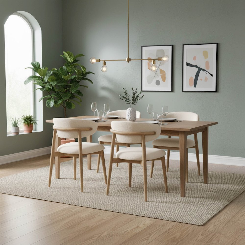 Milo Dining Chair - Savile Flax. Picture 11