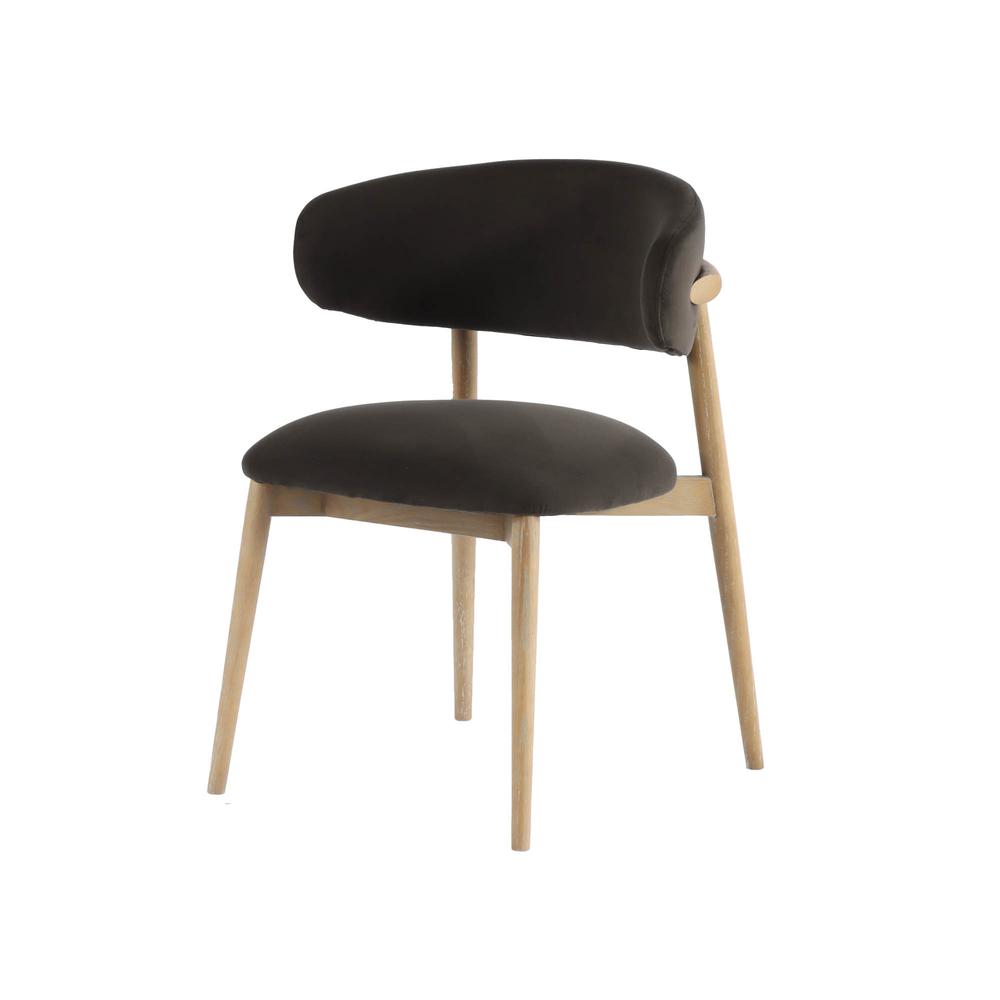 Milo Dining Chair - Tan Leather. Picture 2