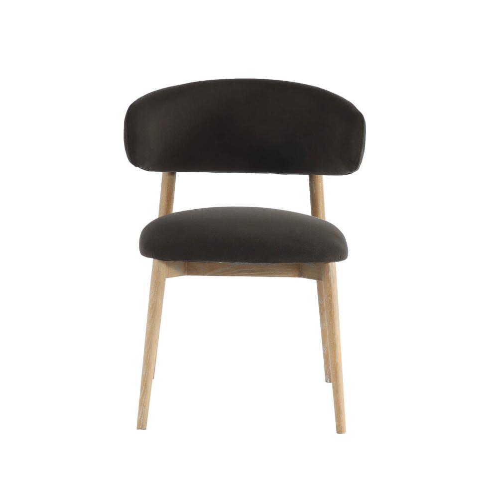 Milo Dining Chair - Tan Leather. Picture 3