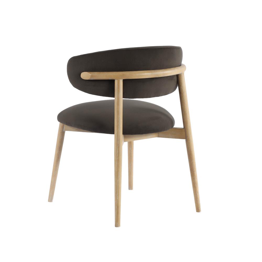 Milo Dining Chair - Tan Leather. Picture 5