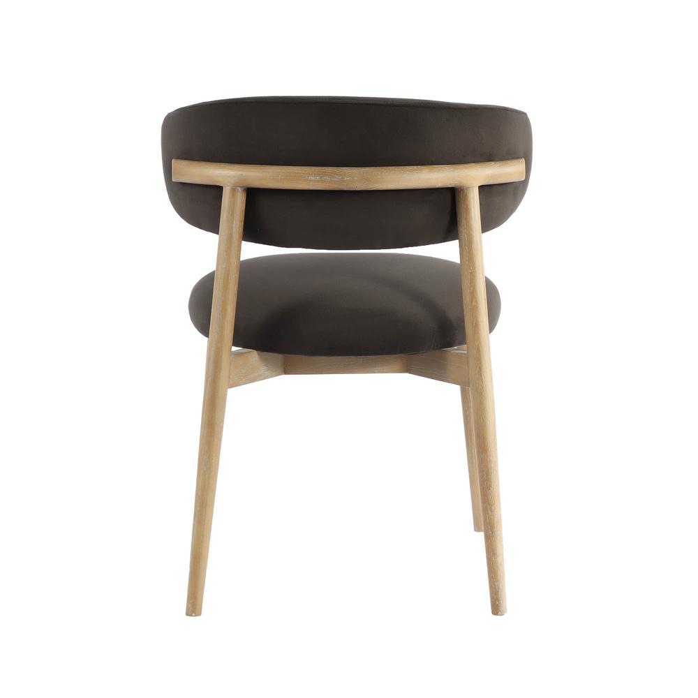 Milo Dining Chair - Tan Leather. Picture 6