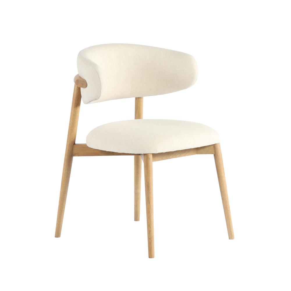 Milo Dining Chair - Tan Leather. Picture 8