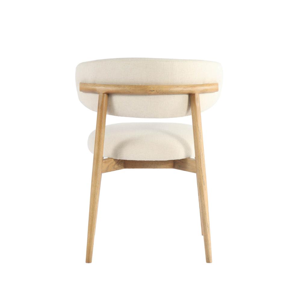 Milo Dining Chair - Tan Leather. Picture 16