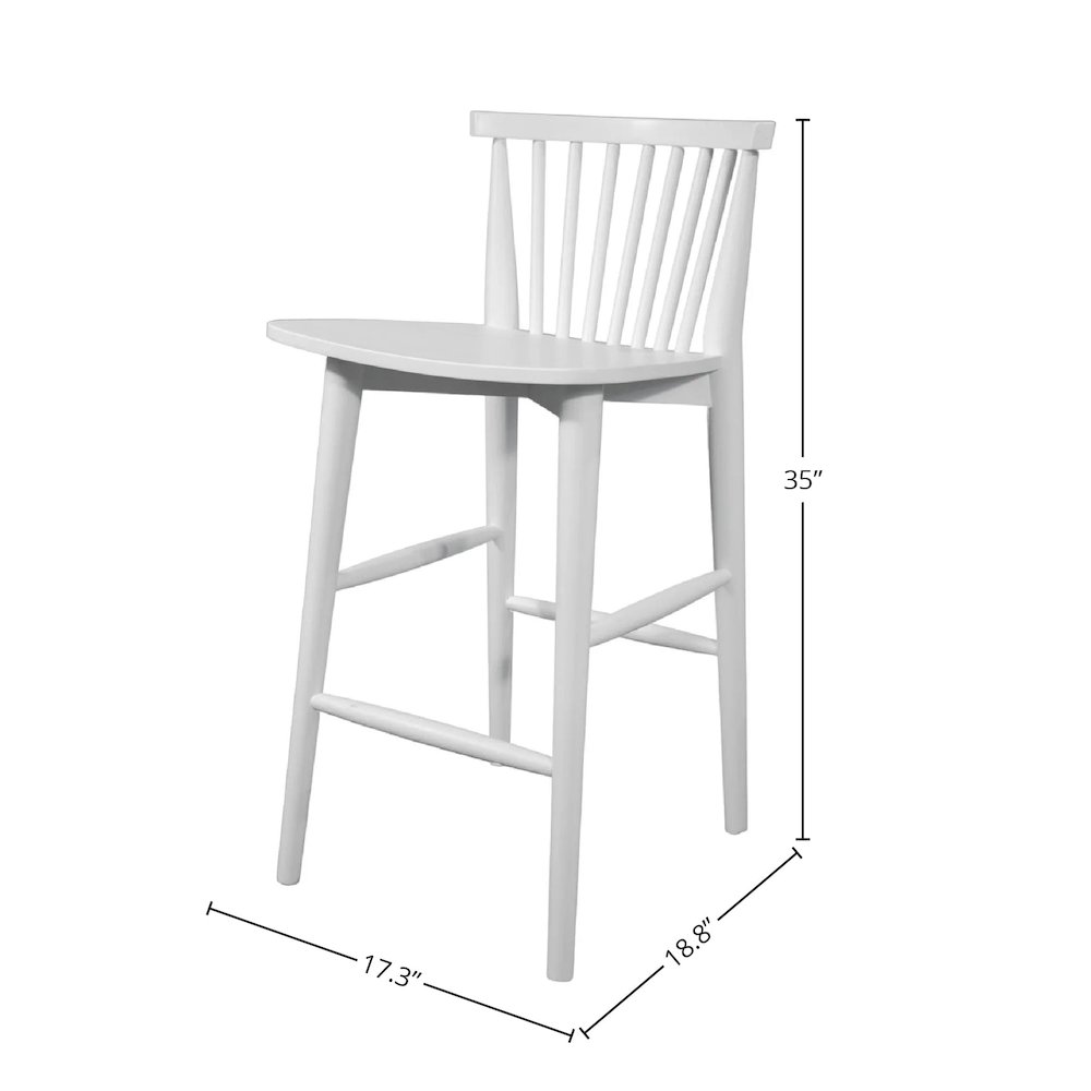 Easton Counter Stool - White. Picture 3