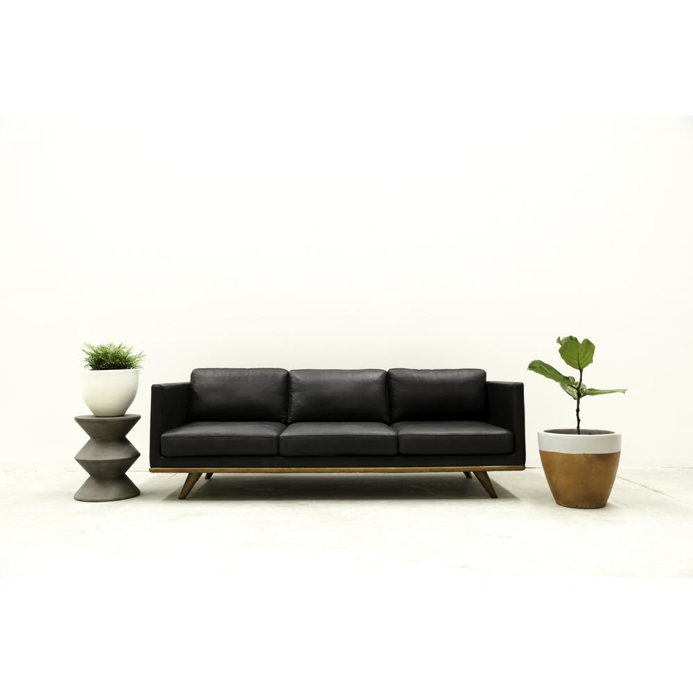Concrete Hourglass Side Table - Dark Grey. Picture 17