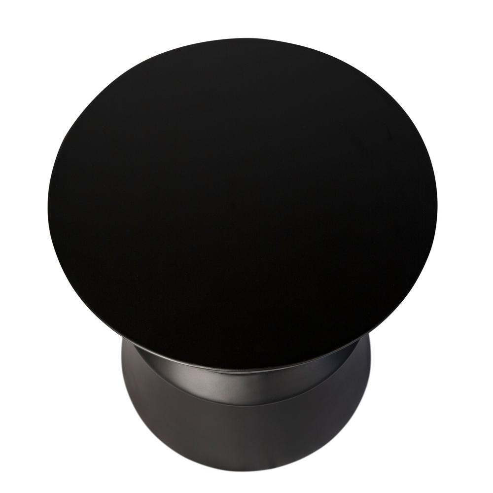 Concrete Hourglass Side Table - Dark Grey. Picture 5