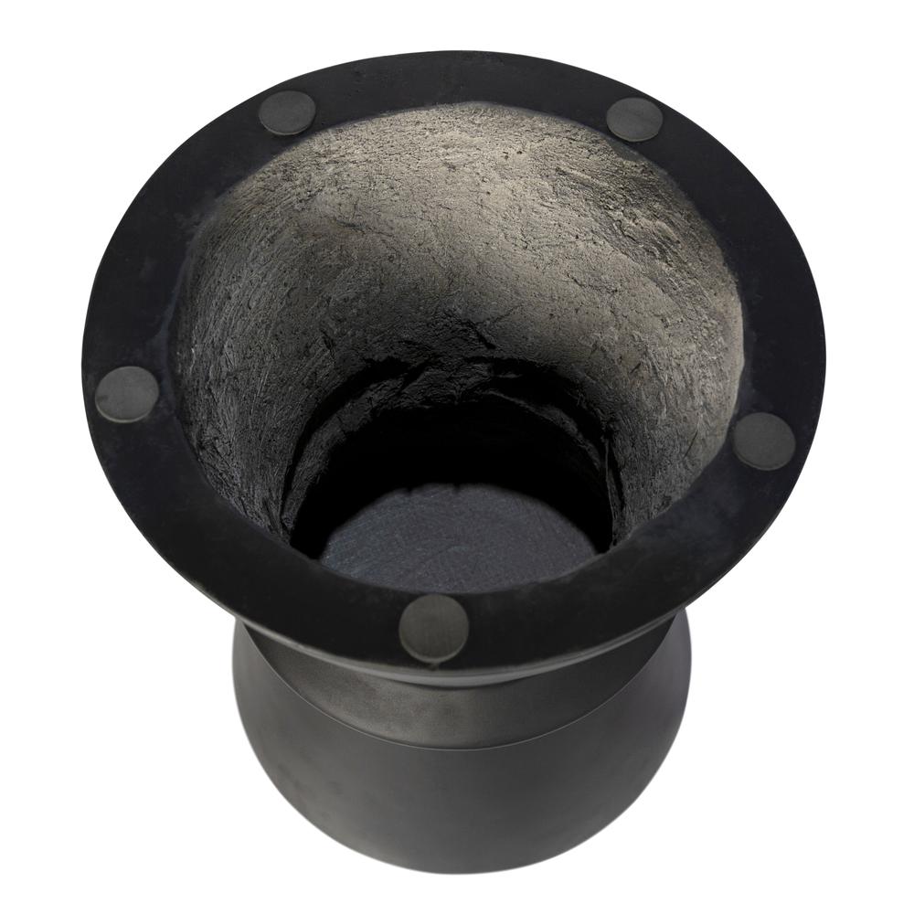 Concrete Hourglass Side Table - Dark Grey. Picture 6