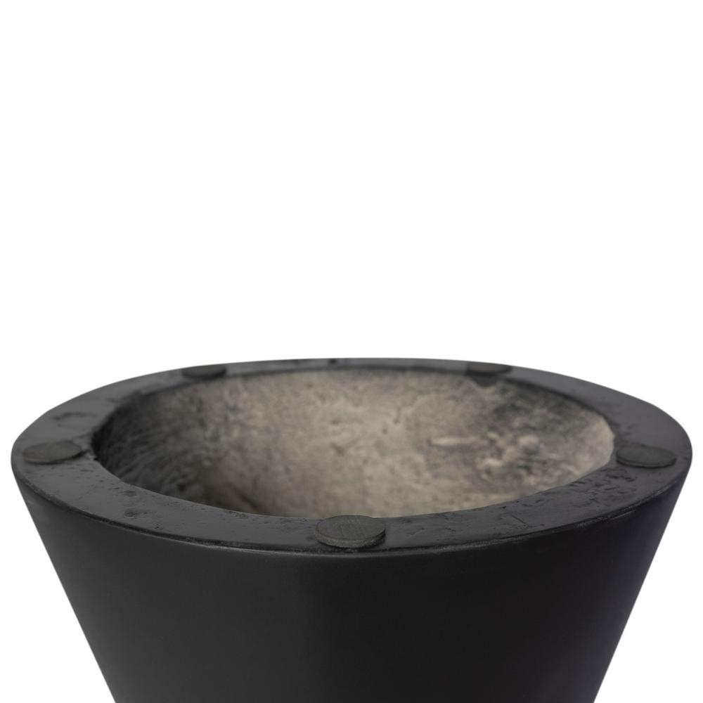 Concrete Hourglass Side Table - Dark Grey. Picture 7