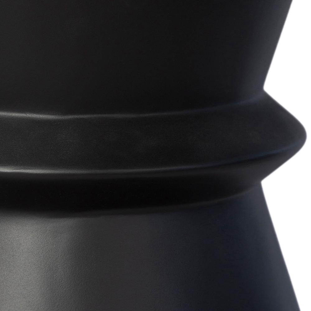Concrete Hourglass Side Table - Dark Grey. Picture 8
