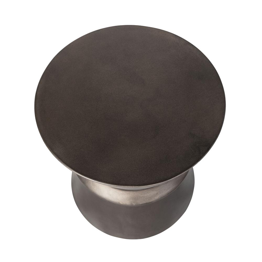 Concrete Hourglass Side Table - Dark Grey. Picture 11