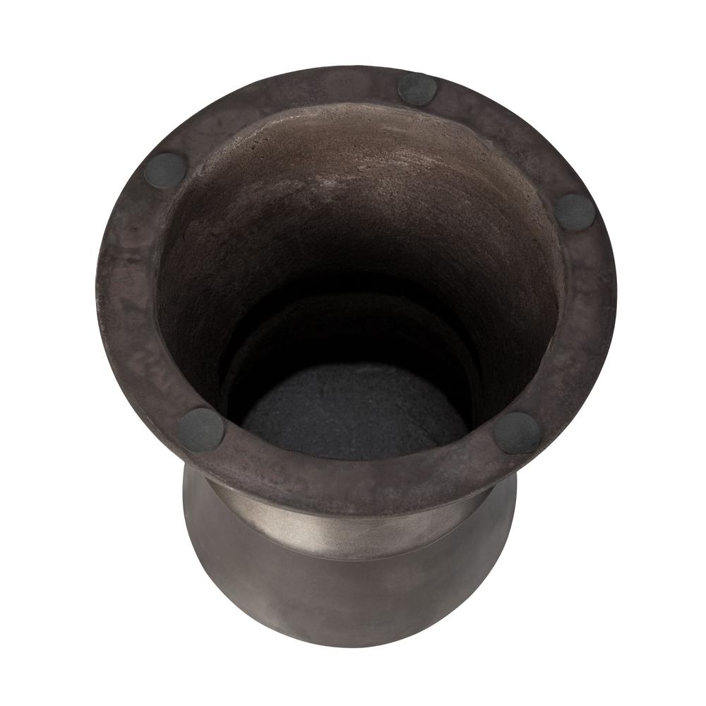 Concrete Hourglass Side Table - Dark Grey. Picture 13