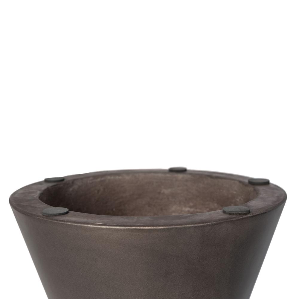 Concrete Hourglass Side Table - Dark Grey. Picture 14