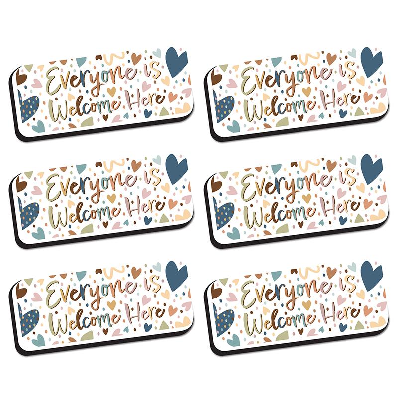 Magnetic Whiteboard Eraser, Everyone is Welcome, Pack of 6. Picture 2