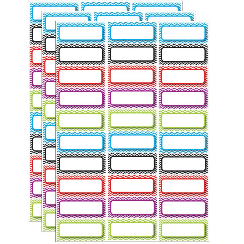 Die-Cut Magnetic Foam Color Chevron Labels/Nameplates, 30 Per Pack, 3 Packs. Picture 2
