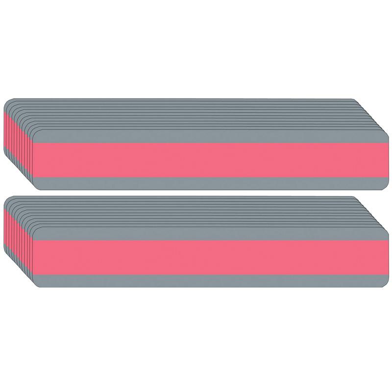 Double Wide Sentence Strip Reading Guide, 1-1/4" x 7-1/4", Rose, Pack of 24. Picture 2