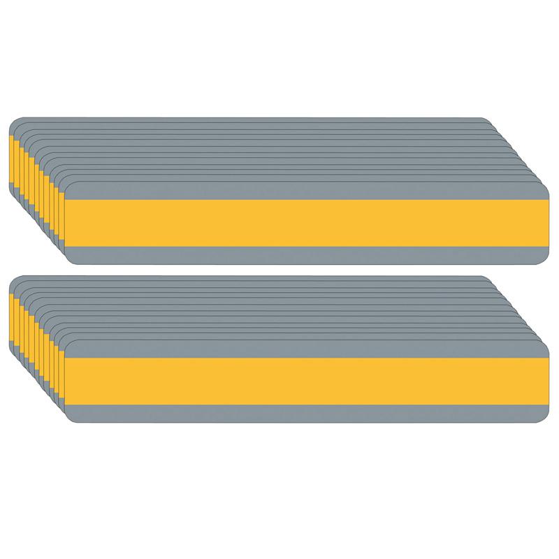 Double Wide Sentence Strip Reading Guide, 1-1/4" x 7-1/4", Goldenrod, Pack of 24. Picture 2