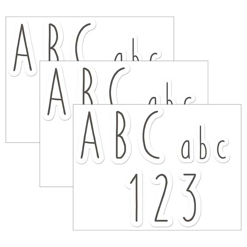 A Close-Knit Class Simple Print Deco Letters, 246 Per Pack, 3 Packs. Picture 2