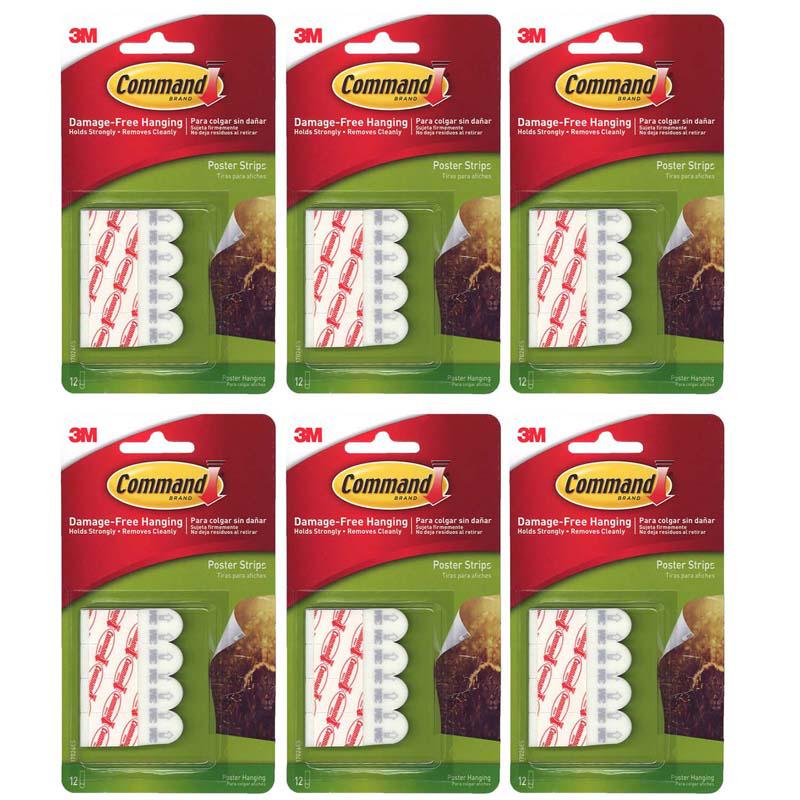 Removable Poster Strips, 12 Strips Per Pack, 6 Packs. Picture 2