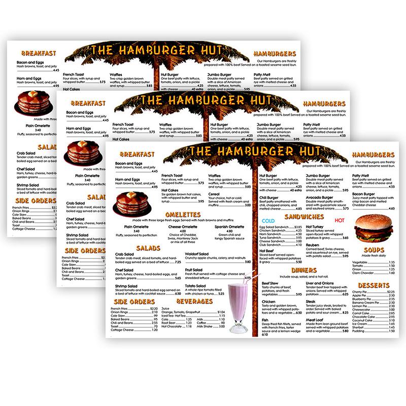 Menu Math: The Hamburger Hut Book, 6 Extra Menus Per Pack, 3 Packs. Picture 2