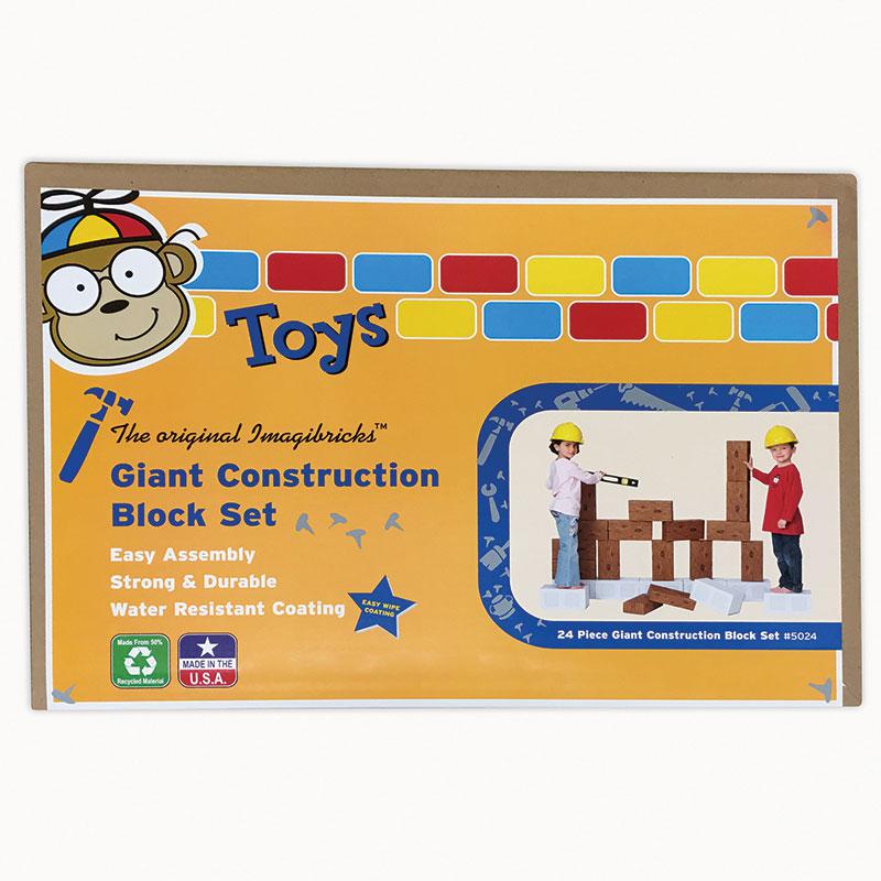 ImagiBRICKS Giant Construction Building Block Set, 24 Pieces. Picture 2