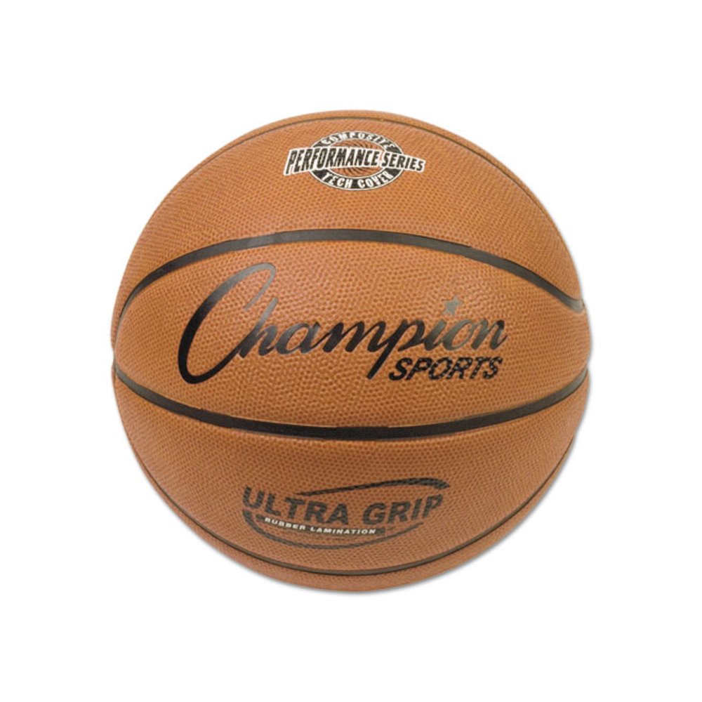 Ultra Grip Rubber Basketball with Bladder, Official Size 7. Picture 1
