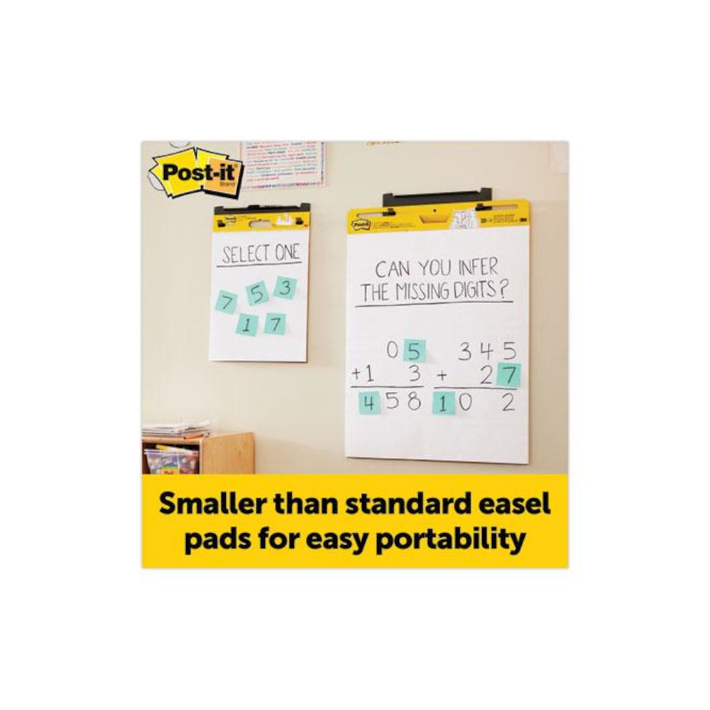Super Sticky Mini Easel Pad, 15 x 18 Inches, 20 Sheets/Pad, Pack of 2. Picture 3