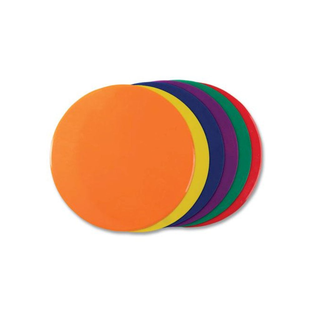 Poly Spot Marker Set, 9" Disks, Assorted Colors, 6/Set. Picture 4