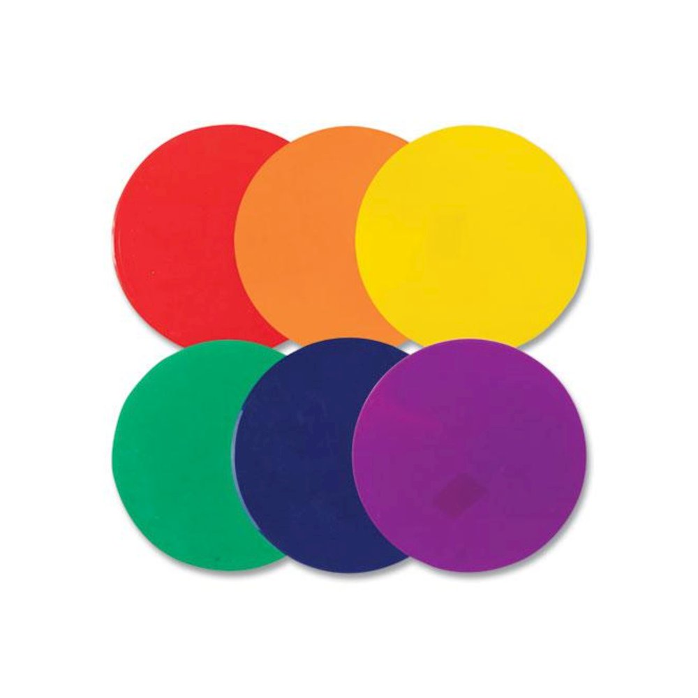 Poly Spot Marker Set, 9" Disks, Assorted Colors, 6/Set. Picture 5