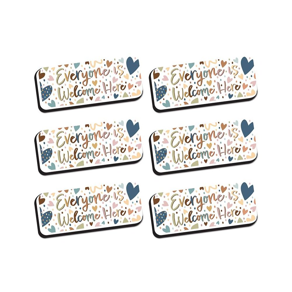 Magnetic Whiteboard Eraser, Everyone is Welcome, Pack of 6. Picture 2