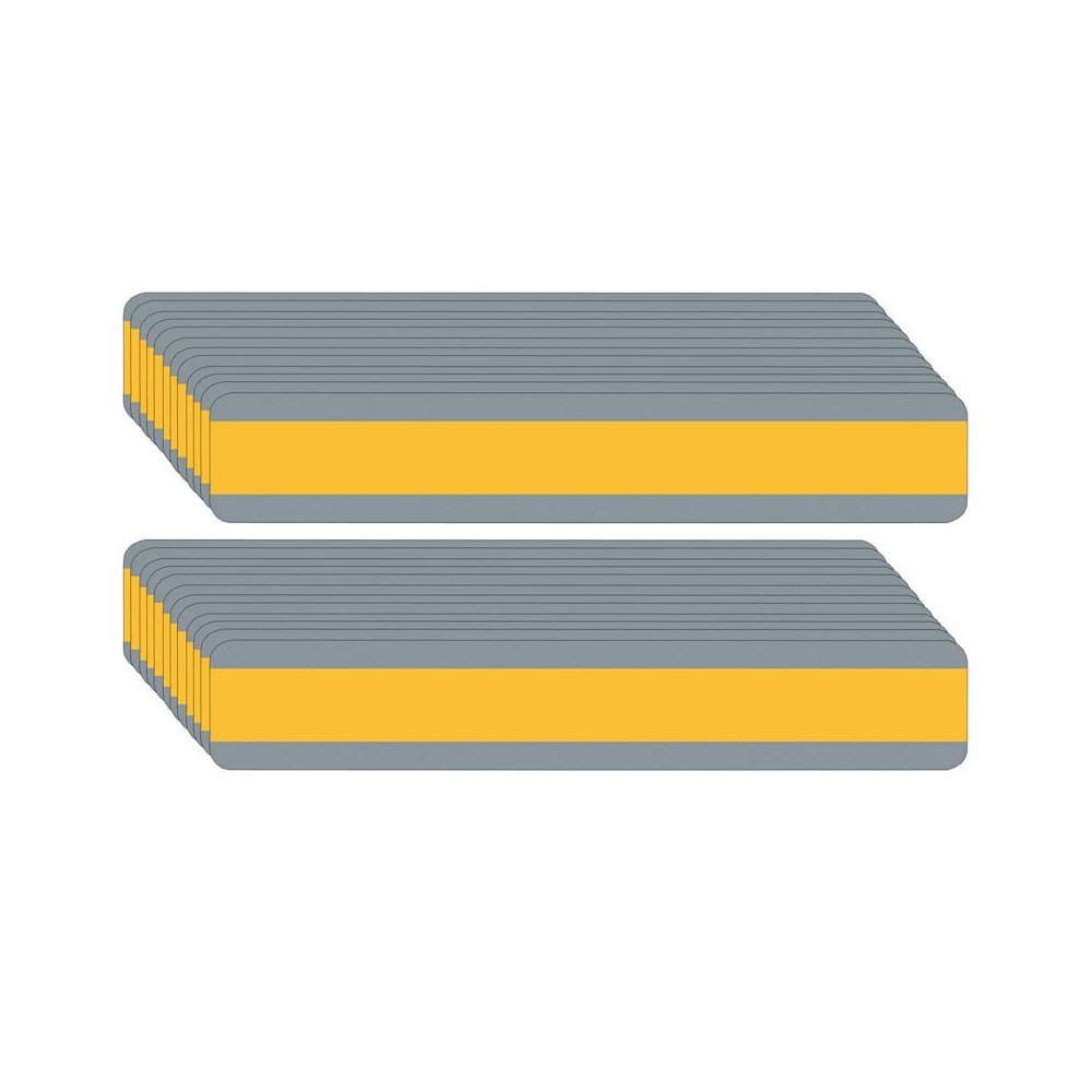 Double Wide Sentence Strip Reading Guide, 1-1/4" x 7-1/4", Goldenrod, Pack of 24. Picture 2