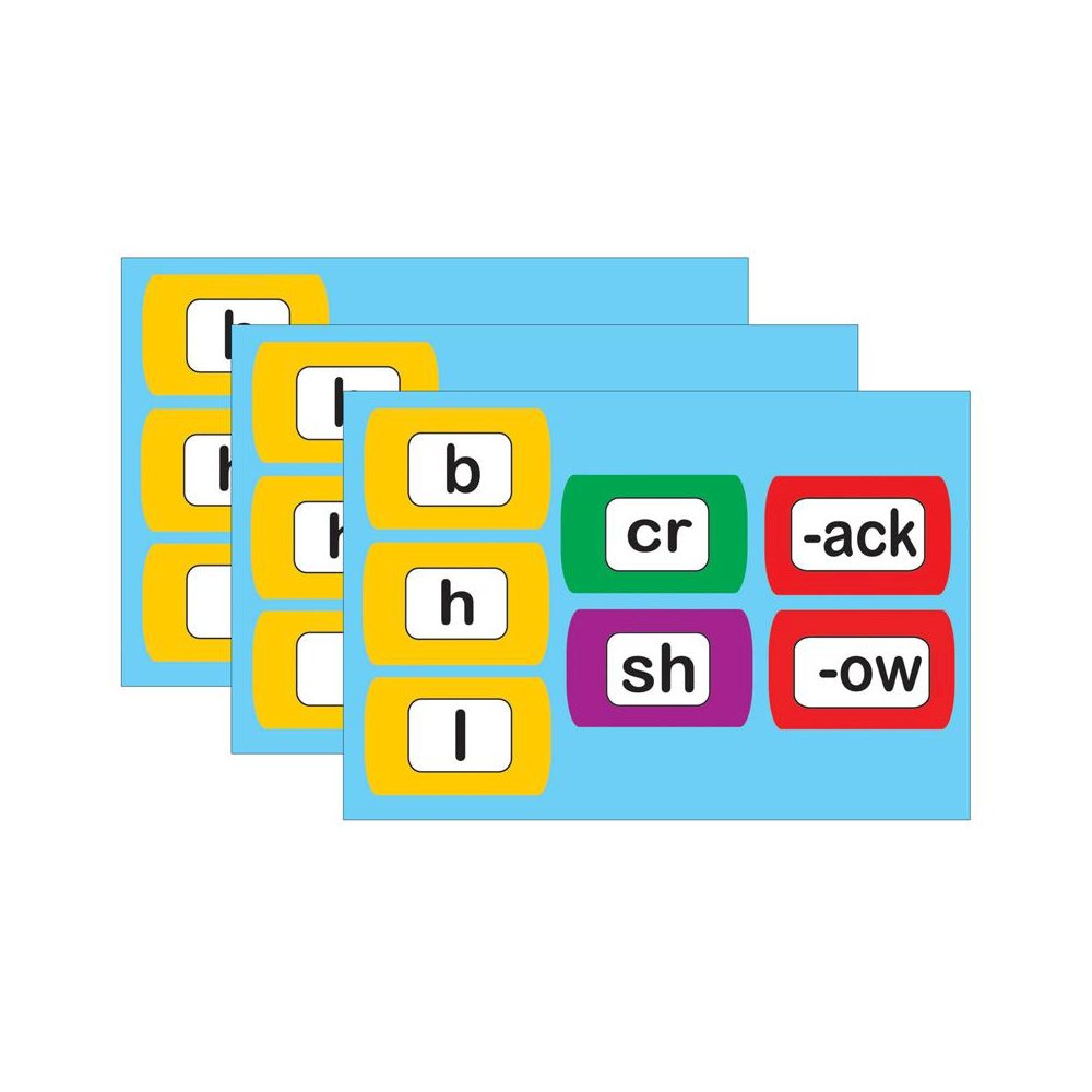 Die-Cut Magnetic Foam Word Chunking, 100 Pieces Per Pack, 3 Packs. Picture 2