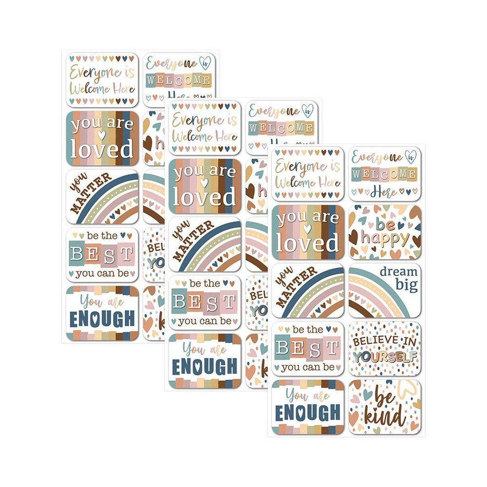 Non-Magnetic Mini Whiteboard Erasers, Everyone is Welcome, 10 Per Pack, 3 Packs. Picture 2