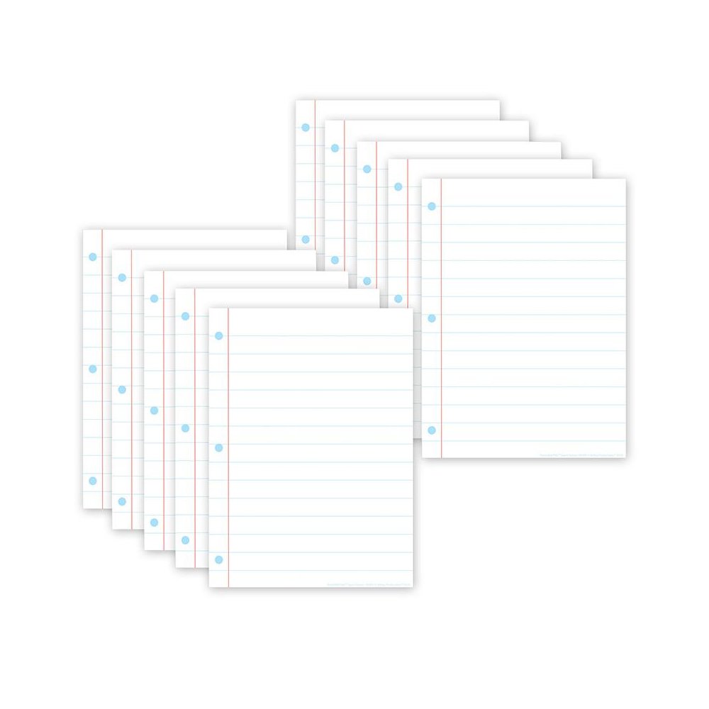 Smart Poly PosterMat Pals Space Savers, White Notebook Paper, Pack of 10. Picture 2