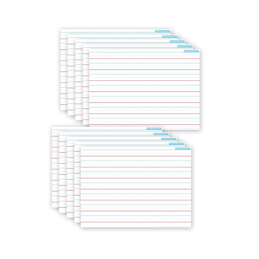 Smart Poly PosterMat Pals Space Savers, Handwriting 3/4", Pack of 10. Picture 2