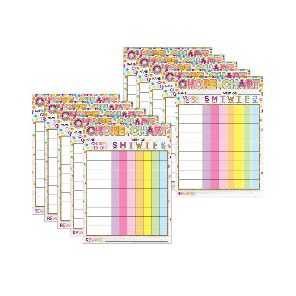 Smart Poly PosterMat Pals Space Savers, Chores Confetti Style, Pack of 10. Picture 2