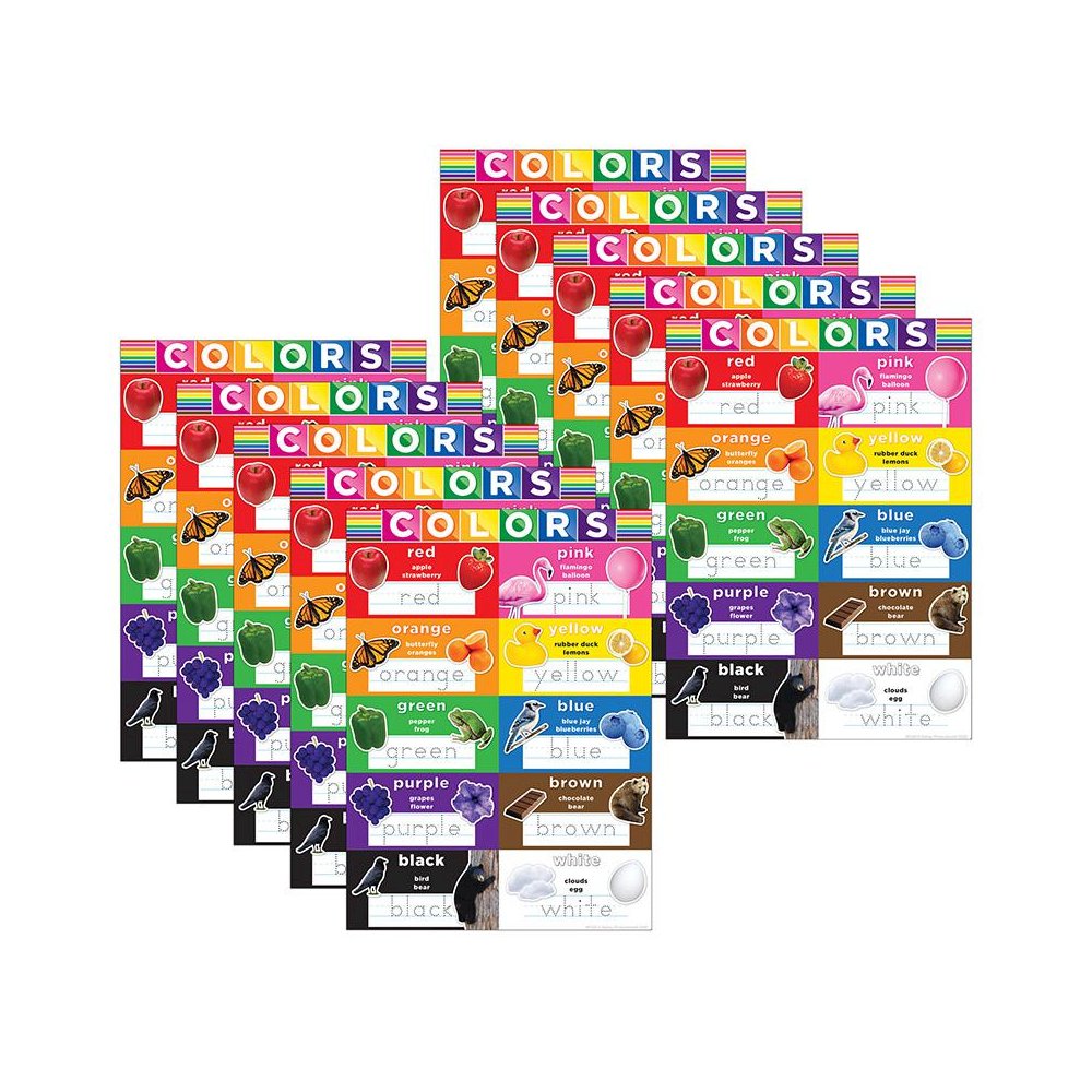 Smart Poly PosterMat Pals Space Savers, 13" x 9-1/2", Colors, Pack of 10. Picture 2