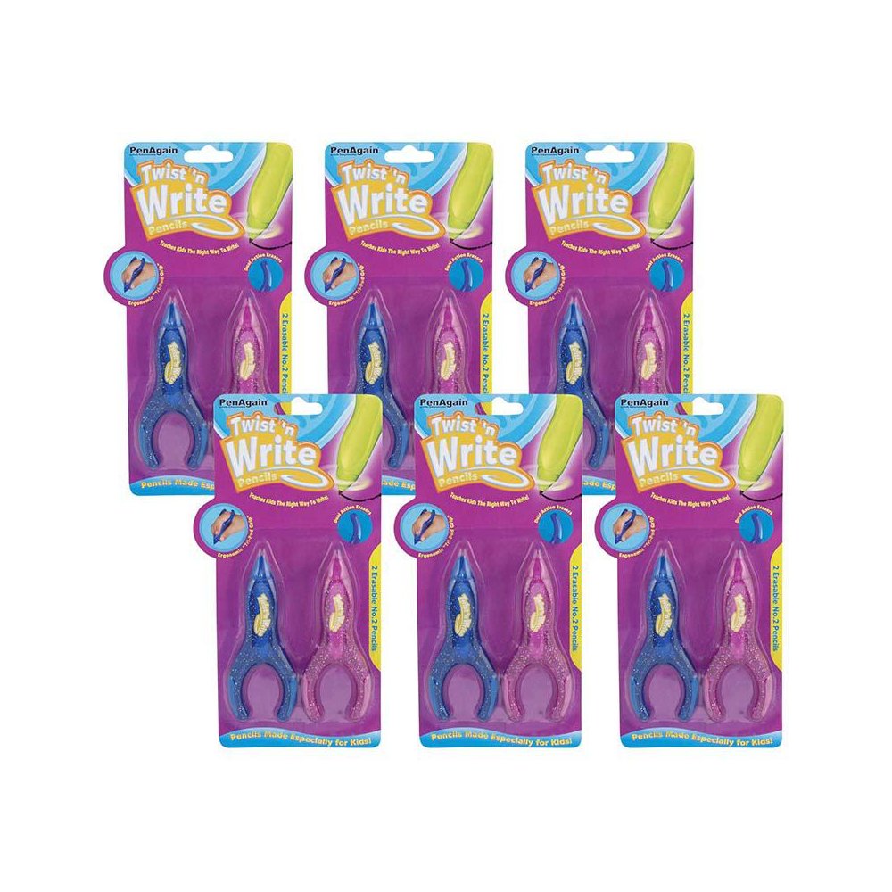 Twist 'n Write Pencils, 2 Per Pack, 6 Packs. Picture 2