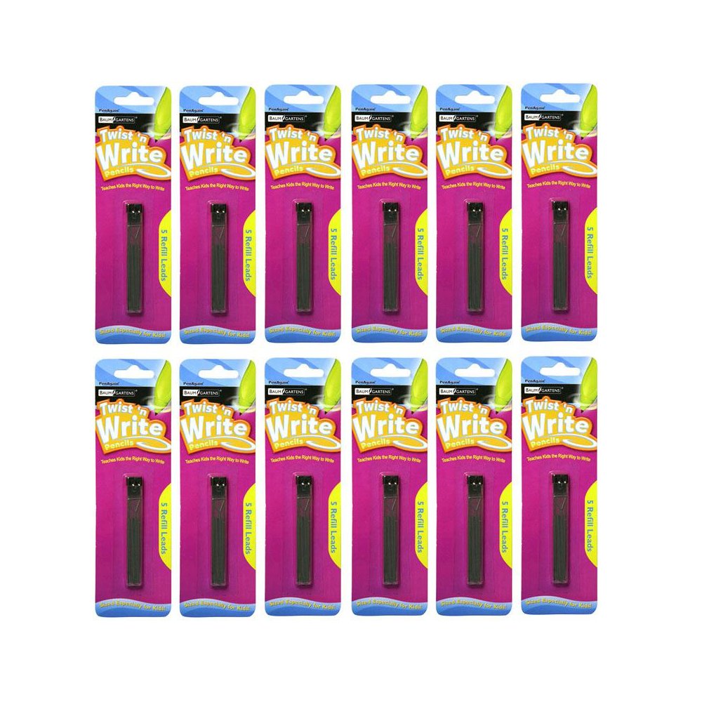 Twist 'n Write Pencil Lead Refills, 5 Per Pack, 12 Packs. Picture 2