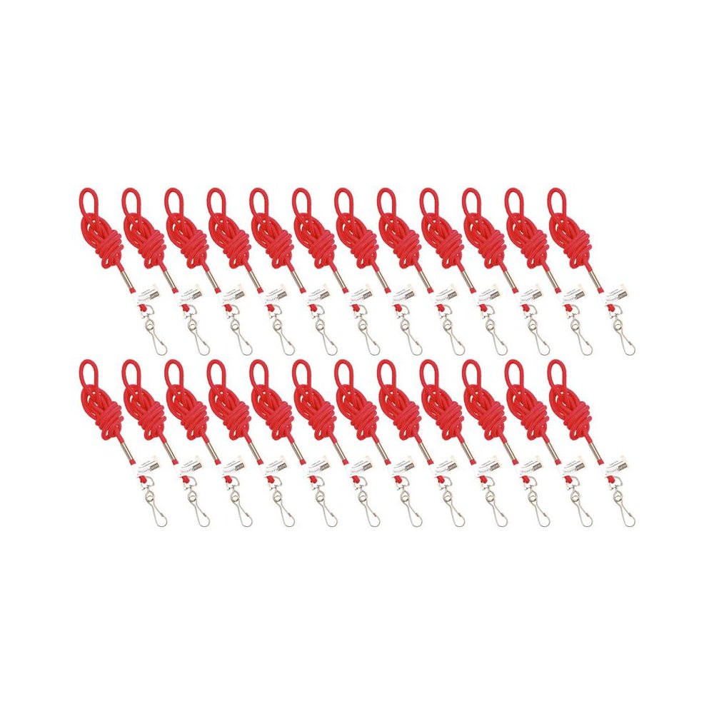 Standard Lanyard Hook Rope Style, Red, Pack of 24. Picture 2