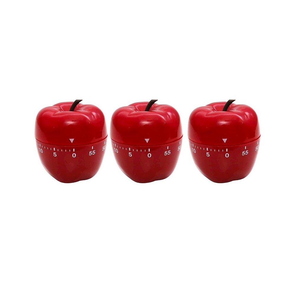 Apple-Shaped Timer, Red, Pack of 3. Picture 2