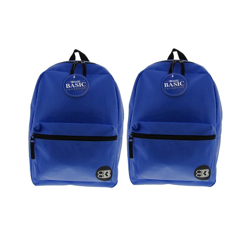 Basic Backpack, 16", Blue, Pack of 2. Picture 2