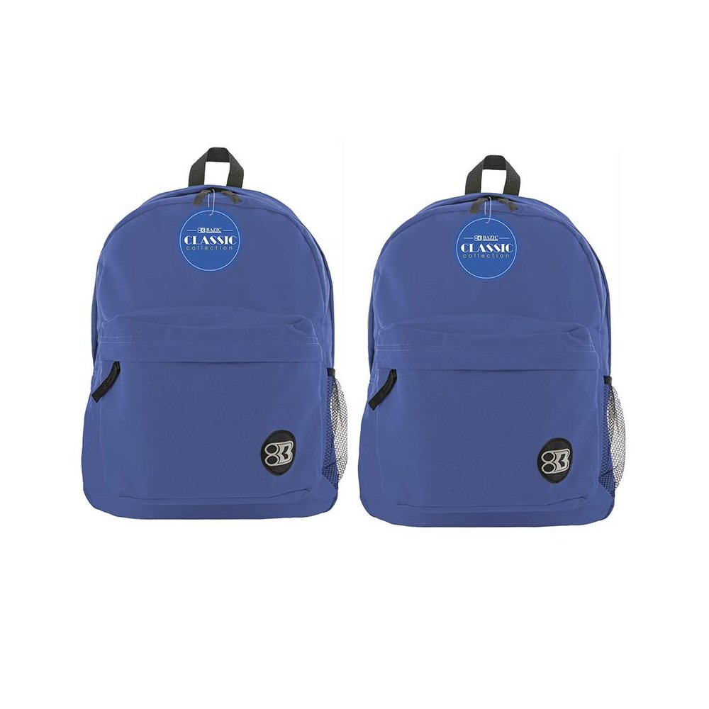Classic Backpack 17" Blue, Pack of 2. Picture 2