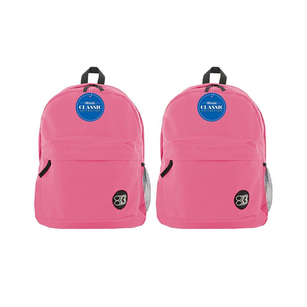 Classic Backpack 17" Fuchsia, Pack of 2. Picture 2