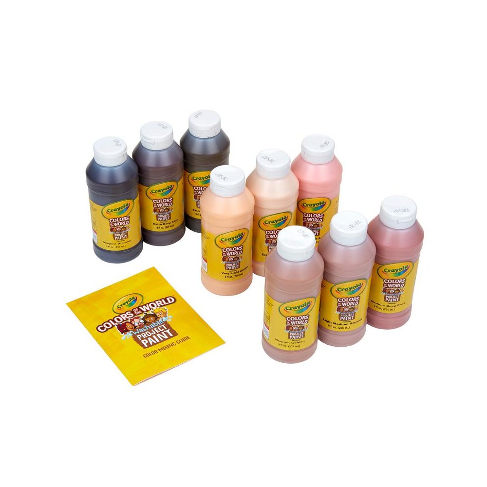 Colors of the World Spill Proof Washable Project Paints, Set of 9. Picture 2