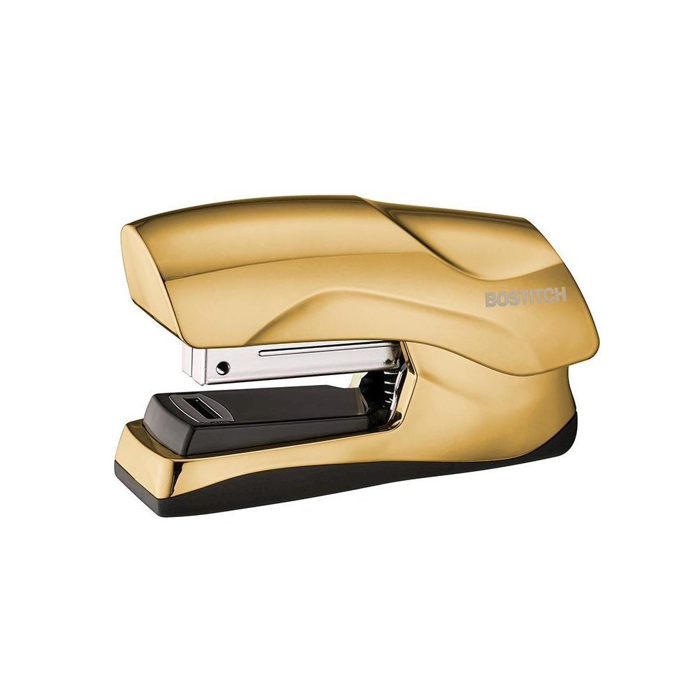 Flat Clinch Stapler, 40 Sheets, Gold. Picture 2