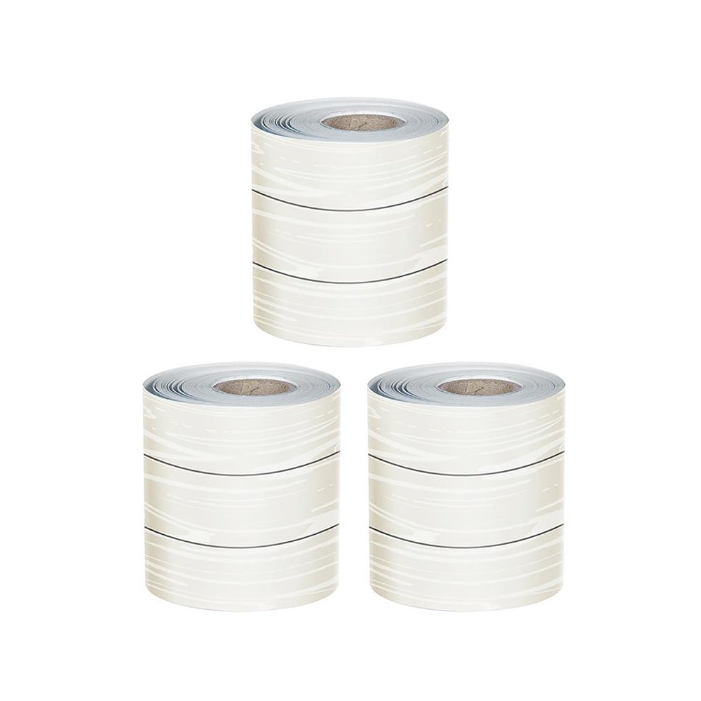 White Wood Grain Rolled Straight Borders, 65 Feet Per Roll, Pack of 3. Picture 2